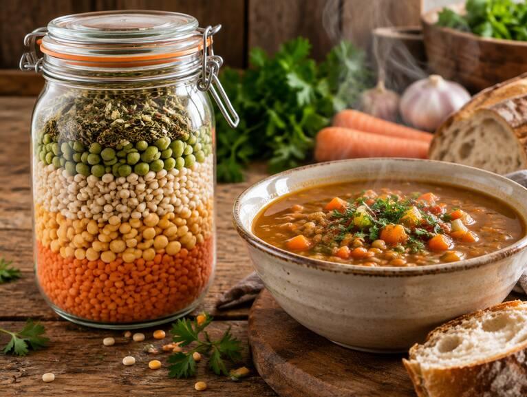 Soup in a jar